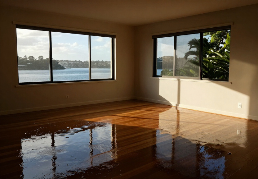 Mould growth on Erskineville terrace wall before treatment